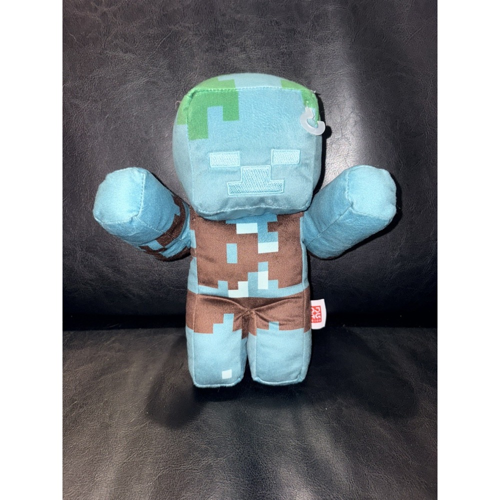 Mattel Minecraft Drowned Zombie 9 In Plush